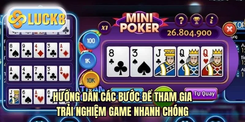 Hướng dẫn các bước để tham gia trải nghiệm game nhanh chóng